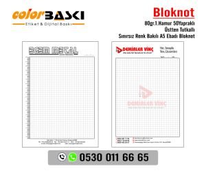 A5 Renkli 80gr. Bloknot 75 adet