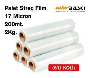 Palet Streç Film  17 Micron  200mt. 2Kg.