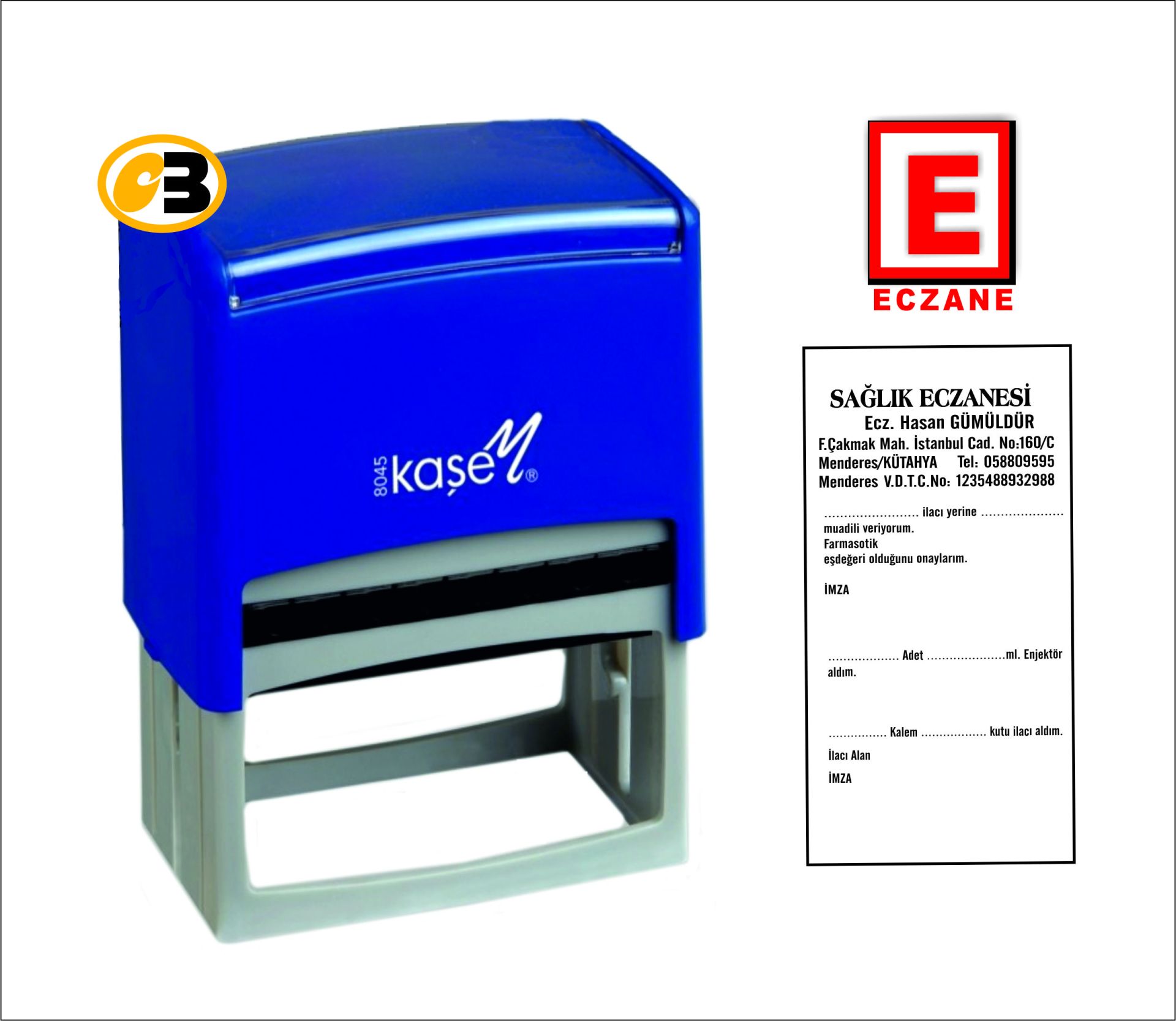 80X45 ECZANE KAŞESİ