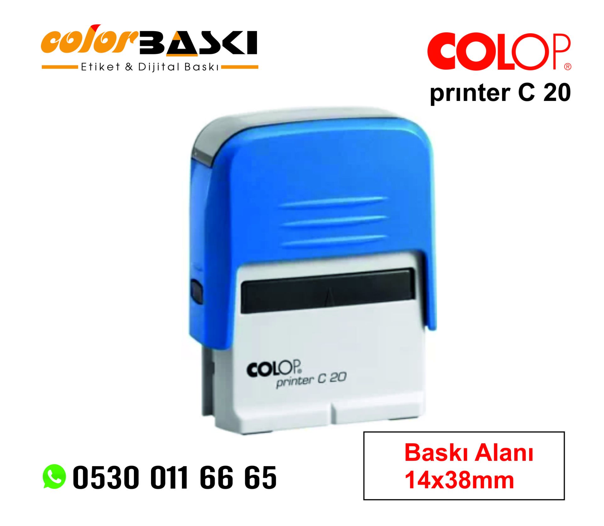 colop c20 kaşe